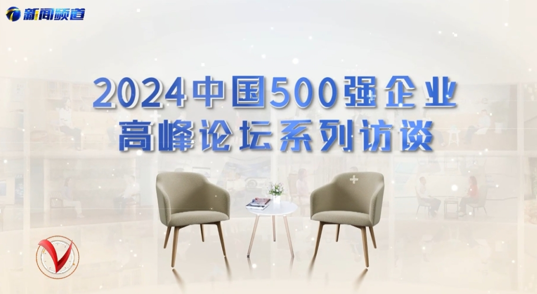 天津卫视 | 2024中国500强企业高峰论坛采访蒋锡培